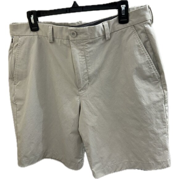 Vineyard Vines On The  Go OTG Shorts Mens 34 9" Inseam Khaki Stretch Flat Ivory - Picture 1 of 14